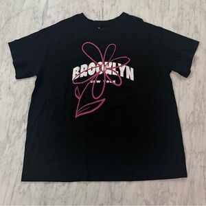 By Anthropologie Cotton Vintage Graphic Dad Graphic Tee Brooklyn New York S/M